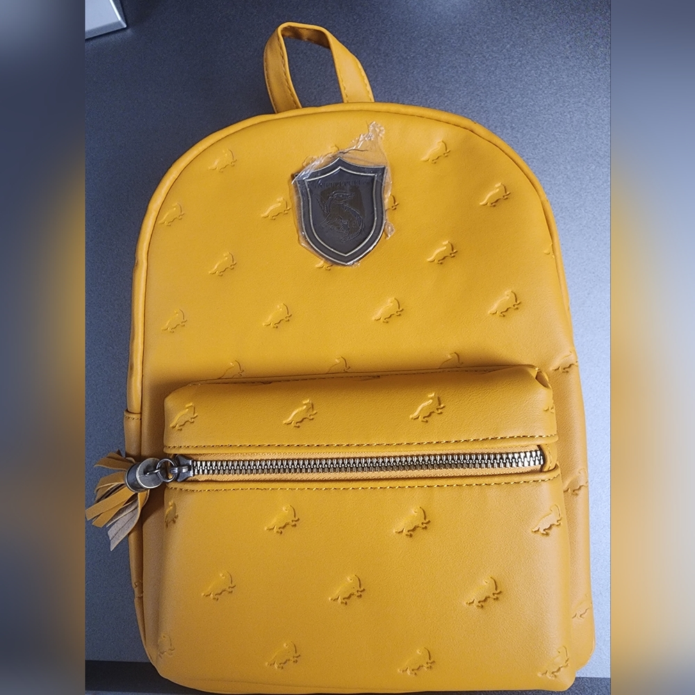 Harry Potter Yellow Hufflepuff Crest Mini Backpack